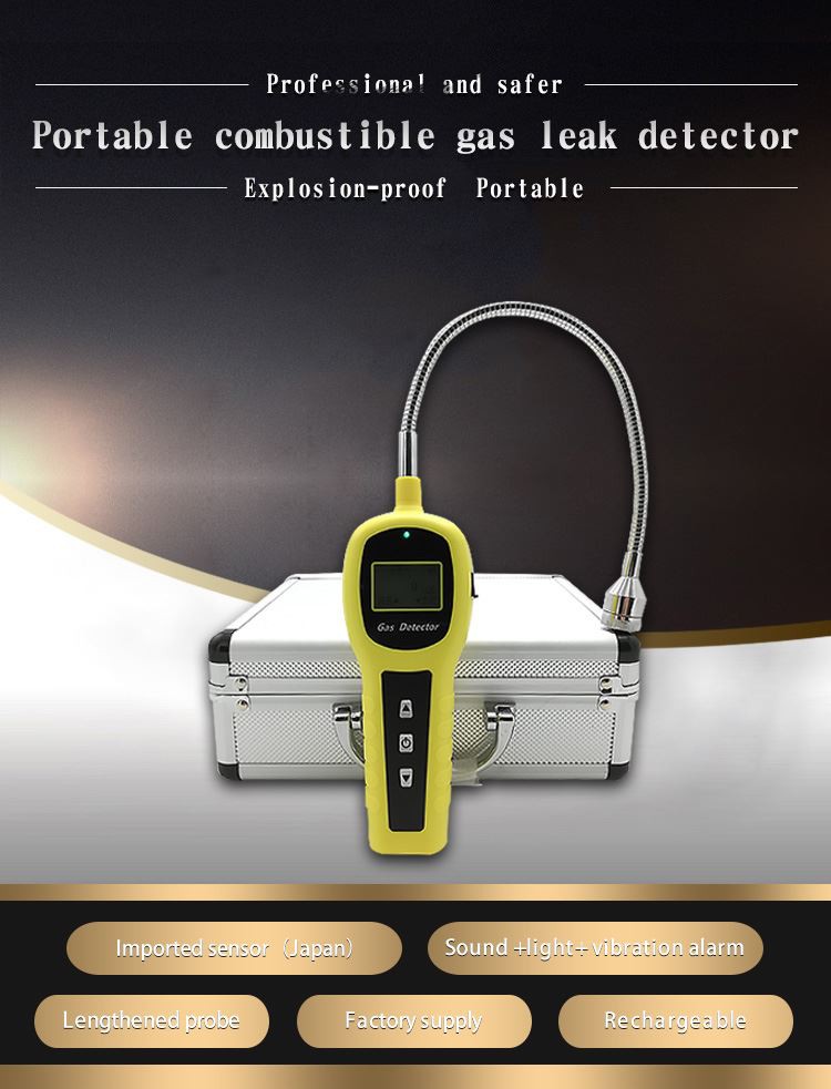 Portable Combustible Gas Detector LPG Leak Detector for Pipeline Use