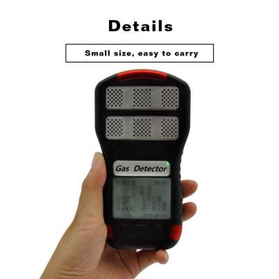2019 Produk Baru Portabel Multi Gas Detector 6 In 1, 5in 1 Detektor Gas CO CO2 VOC H2S O2 NH3