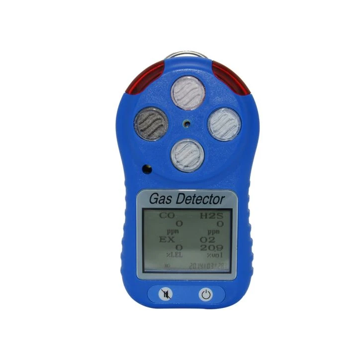 Portable Gas Alert High Sensitive LCD Display O2 H2S EX CO Gas Warning Alarm Detector